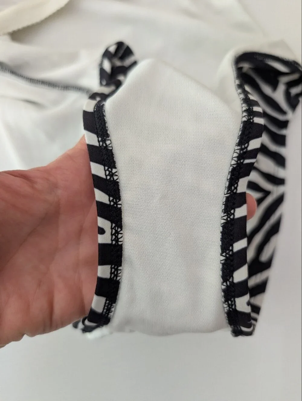 Kate Spade Zebra Animal Print One-Shoulder Swimsuit Size S Summer Beach Vacation